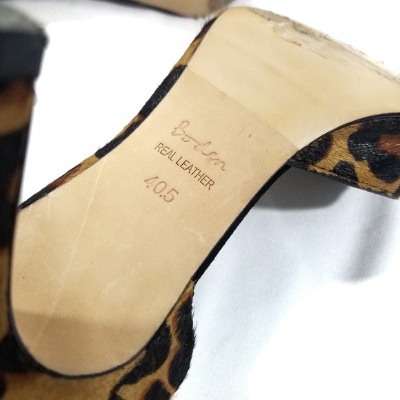 Boden Court Calf Hair Leopard Print Heels - Picture 5 of 8